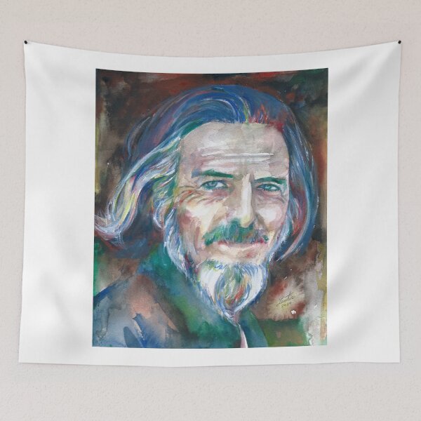 Item preview, ALAN WATTS watercolor portrait.15 designed and sold by lautir.