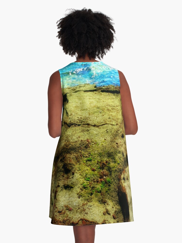 Thumbnail 3 of 4, A-Line Dress, Low Tide designed and sold by kinkatstyle.
