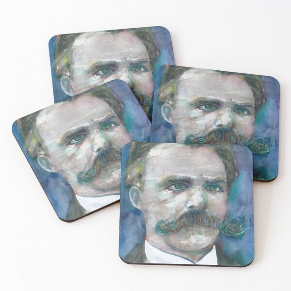 Item preview, FRIEDRICH NIETZSCHE watercolor portrait.15 designed and sold by lautir.