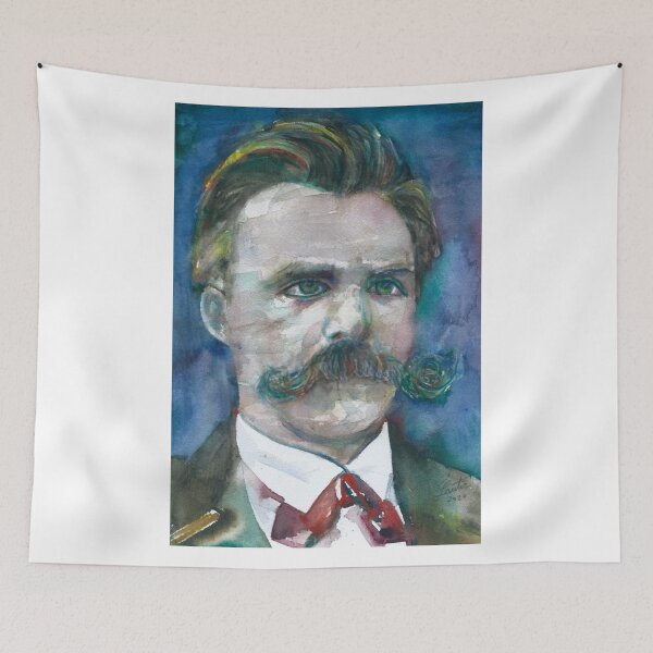 Item preview, FRIEDRICH NIETZSCHE watercolor portrait.15 designed and sold by lautir.