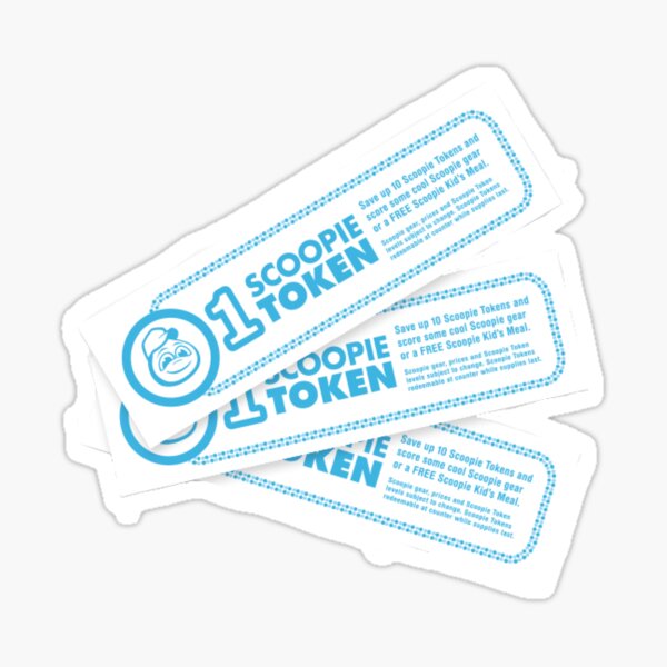 Scoopie Tokens Culvers Sticker