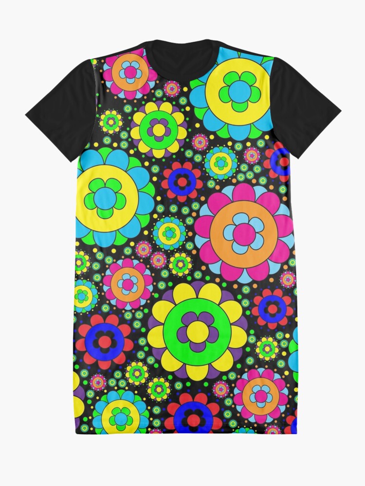 Flower Power Hippie Psychedelic '70's Retro T-Shirt