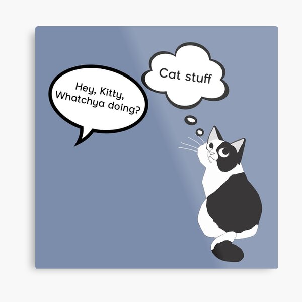 Cat Stuff Metal Print