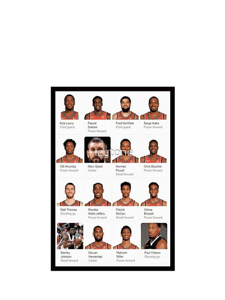 Thumbnail 4 of 4, iPhone Case, Raptors Roster designed and sold by icytone.