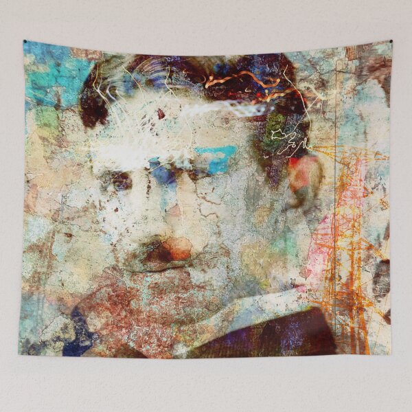 Item preview, NikolaTesla Inventor Scientist Electricity Collage Portrait designed and sold by Anna Lemos.