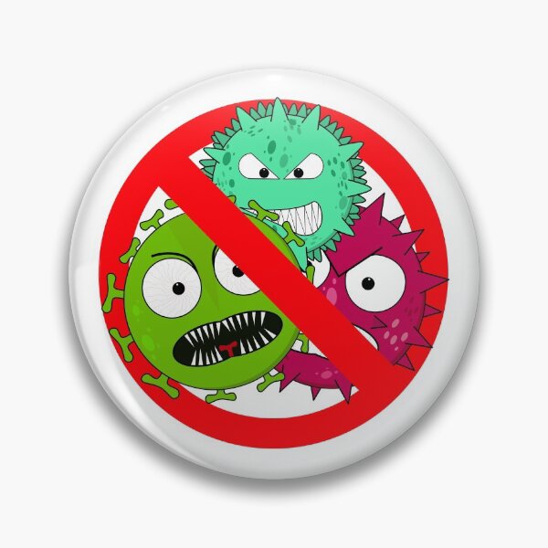 Item preview, Virus free zone sign designed and sold by NerdySherds.