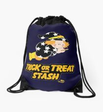 Cute Witch Trick or Treat Stash Drawstring Bag