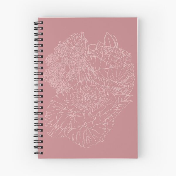 Item preview, Monochrome cabbage rose bouquet - rose pink designed and sold by heydaydesign.