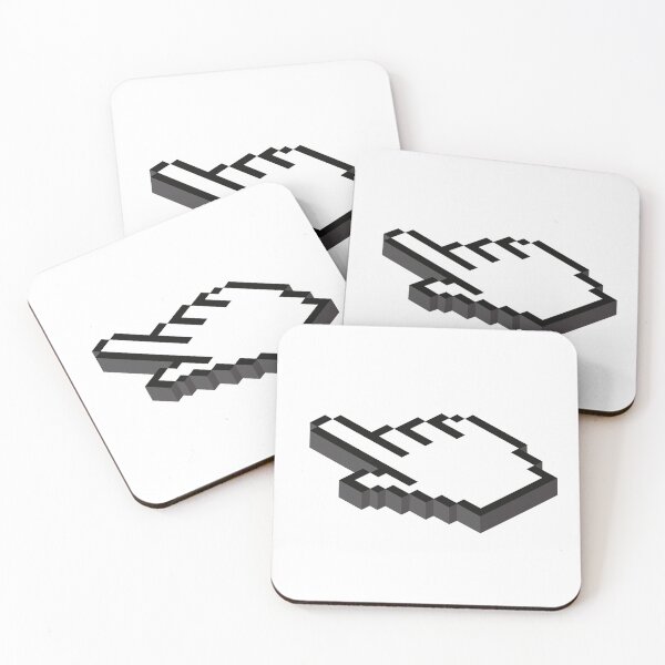 Item preview, Isometric hand cursor clicking designed and sold by NerdySherds.