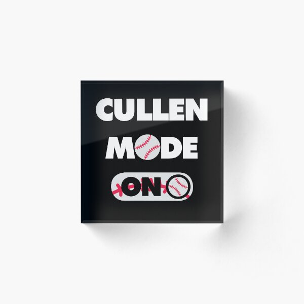Cullen Baseball Player Mode On Acrylic Block