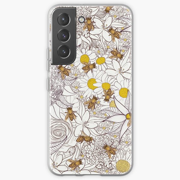 Camomile and honey - Black and White Samsung Galaxy Soft Case