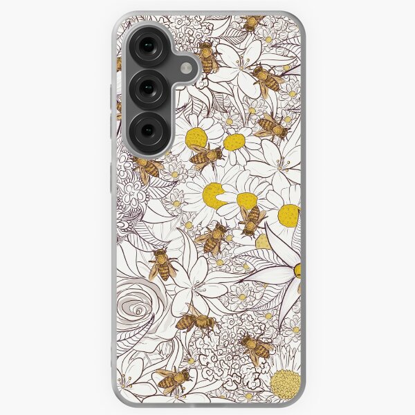 Camomile and honey - Black and White Samsung Galaxy Soft Case