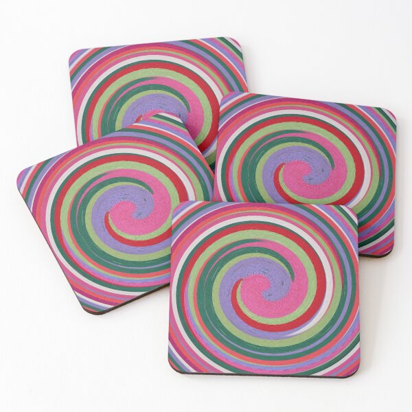Item preview, modern bright and vibrant modern swirls designed and sold by pollywolly.