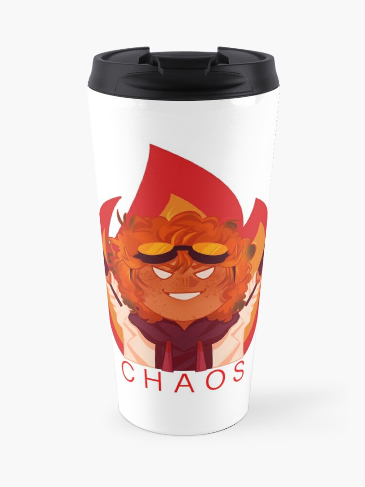 Nutmeg Chaos Elmo Meme Travel Mug By Badgzers Redbubble