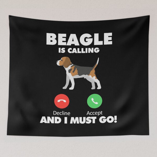 Item preview, Dog Beagle is Calling and I Must Go designed and sold by HelloFromAja.