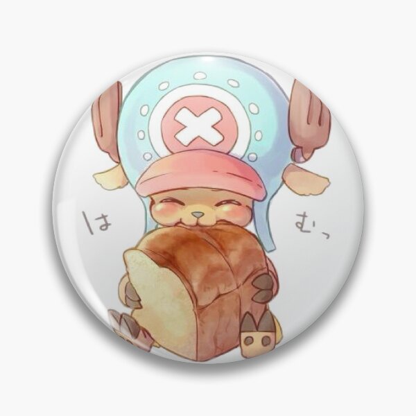 Chopper eating bread One Piece Pin