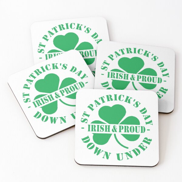 St Patricks Day Official Drinking Team Since 1762 Coasters (Set of 4)