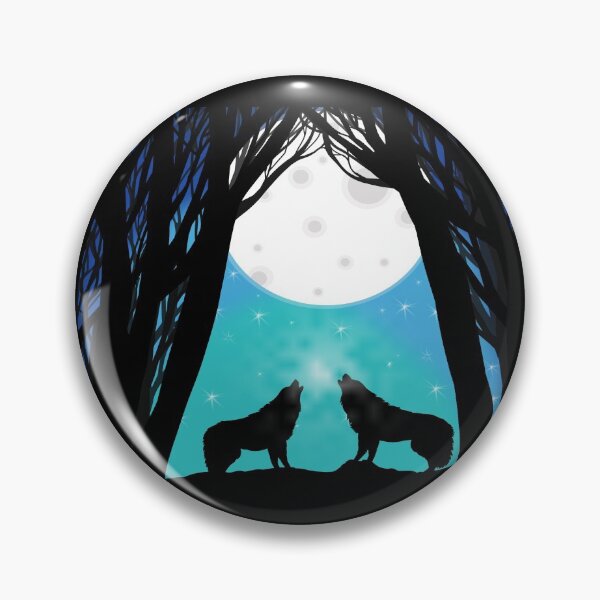 Item preview, Wolf howling at the moon designed and sold by Eikia.