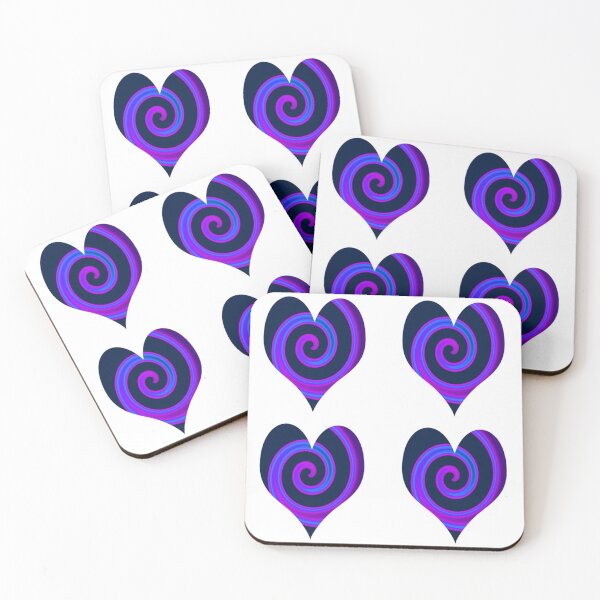 Item preview, Blue Swirly Twirly Hearts designed and sold by SillaHoekstra.