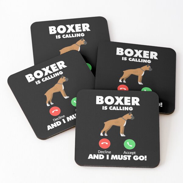 Item preview, Dog Boxer is Calling and I Must Go designed and sold by HelloFromAja.