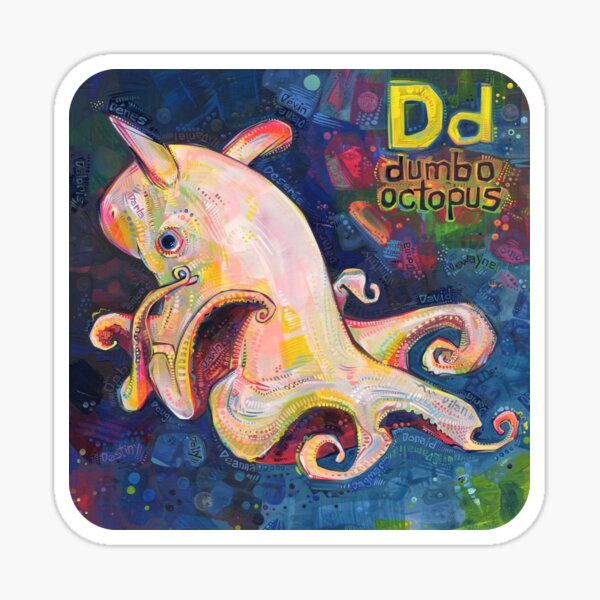 D Is for Dumbo Octopus - 2020 Sticker