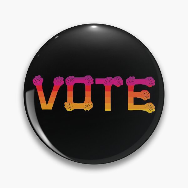 Item preview, Vote, protest and resist colorful fists designed and sold by NerdySherds.