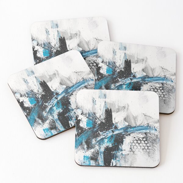 Item preview, Abstract palette knife paintint #56 designed and sold by emberstudio.