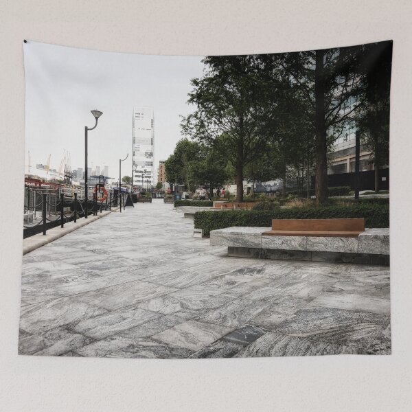 Item preview, Walkway along the Thames, Canary Wharf, London, UK designed and sold by Yannik Hay.