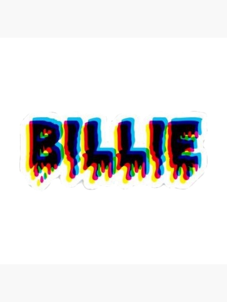 billie eilish sticker art board print by tenderlove redbubble