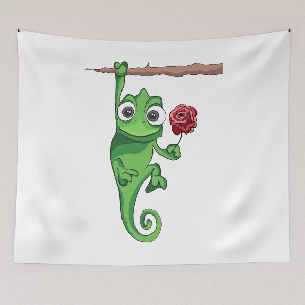 Item preview, Chameleon with Rose  designed and sold by elisaaroha.