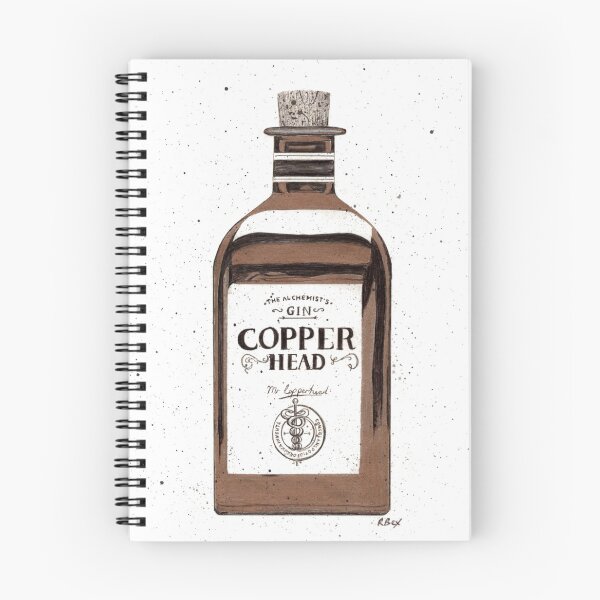 Item preview, Copperhead Gin Painting, Gin Print, Gin Art, Wall Art designed and sold by R Bex.
