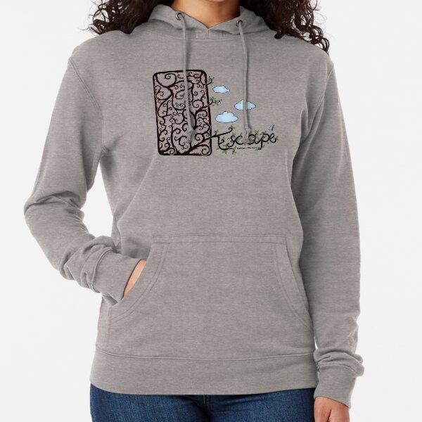 Escape (for light t-shirt colours) Lightweight Hoodie