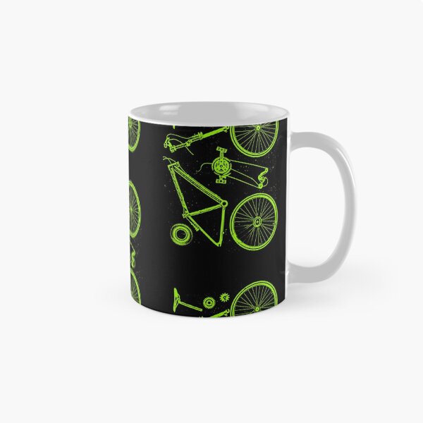 Item preview, Cool green bike parts in exploded drawing designed and sold by Jelisandie.