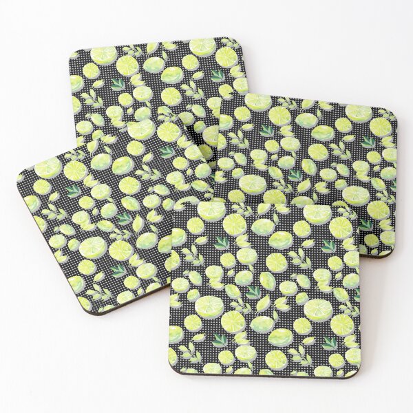 Item preview, Fruity Limes Party (Black) designed and sold by Aquarela1.