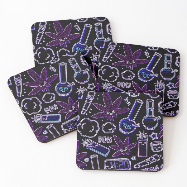 Item preview, Fun Psychedelic Cannabis Marijuana Party Eclectic Print designed and sold by Sornoran420.
