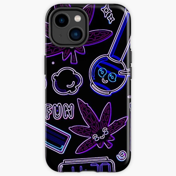 Fun Psychedelic Cannabis Marijuana Party Eclectic Print iPhone Tough Case
