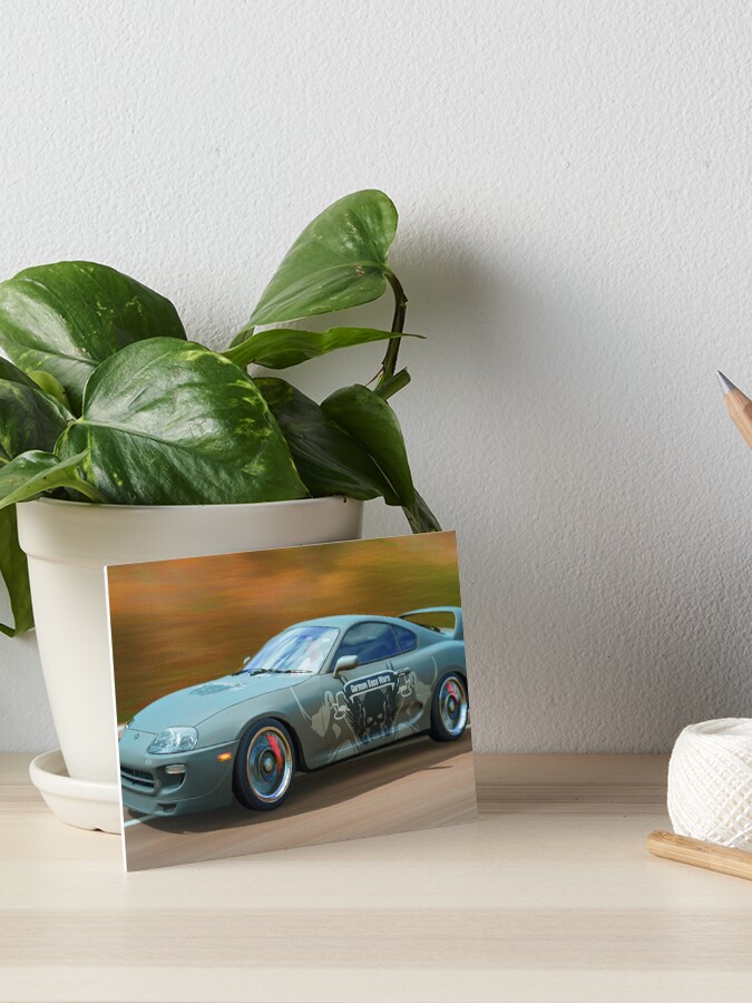 Forza Horizon 4 Toyota Supra GRWN design  Art Board Print