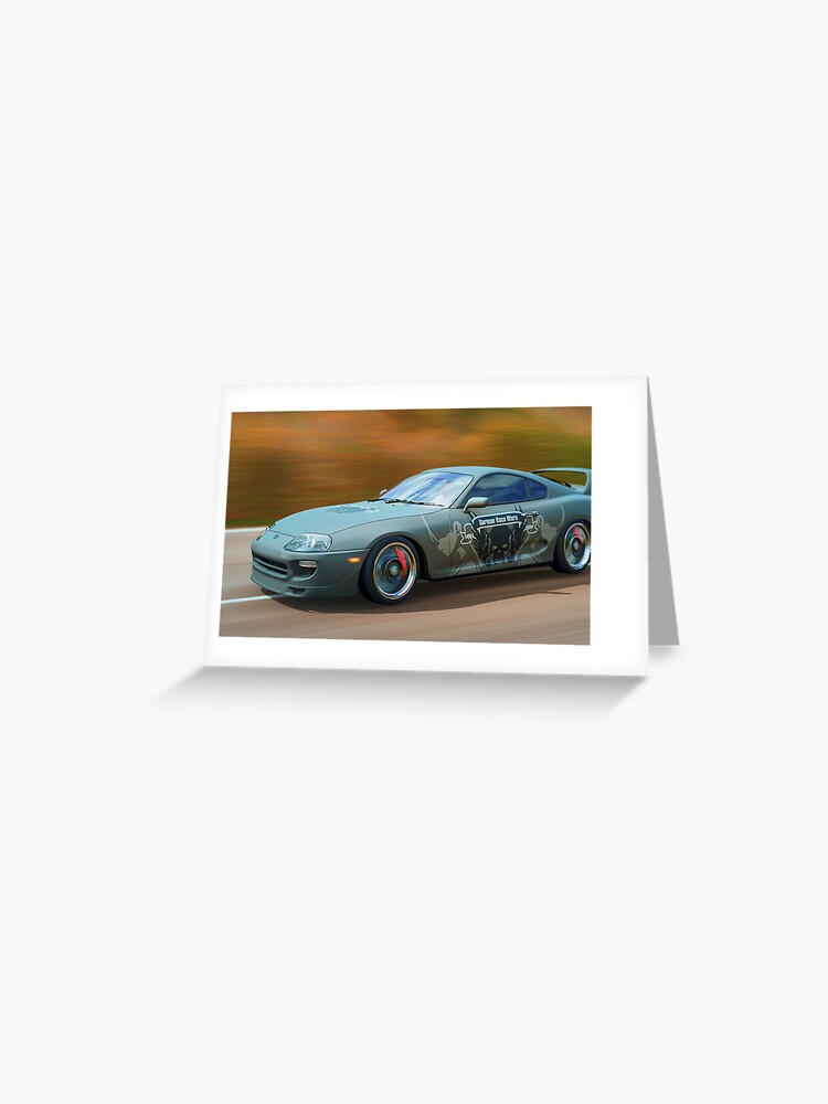 Forza Horizon 4 Toyota Supra Grwn Design Grusskarte Von Peterkaul Redbubble