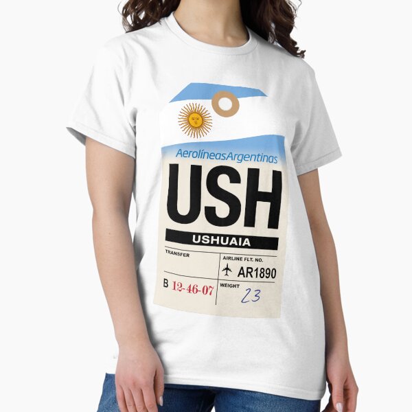 Item preview, Ushuaia (USH) Argentina Airline Luggage Tag designed and sold by travelwitheric.