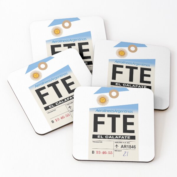 Item preview, El Calafate (FTE) Argentina Airline Luggage Tag designed and sold by travelwitheric.