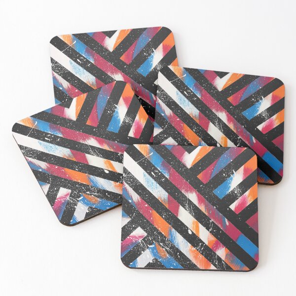 Item preview, Diagonal lines painting, acrylic on canvas designed and sold by emberstudio.
