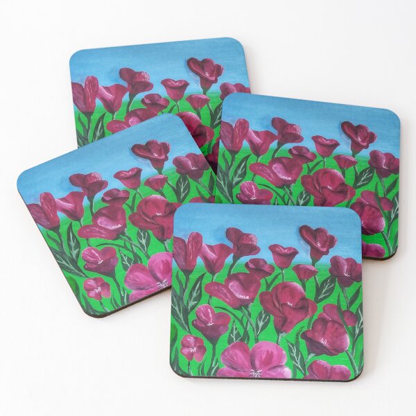 Item preview, Red flowers designed and sold by TiendaTina.