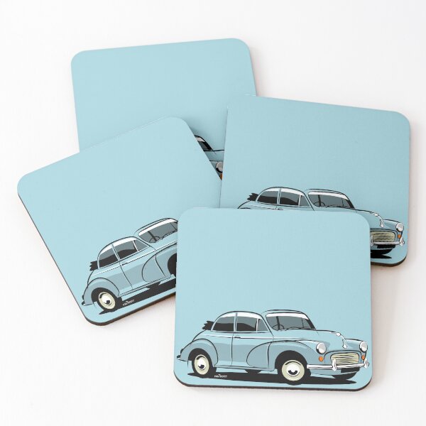 Artikelvorschau, Morris Minor 1000 Tourer blau entworfen und verkauft von car2oonz.
