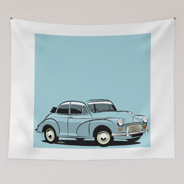 Item preview, Morris Minor 1000 tourer blue designed and sold by car2oonz.
