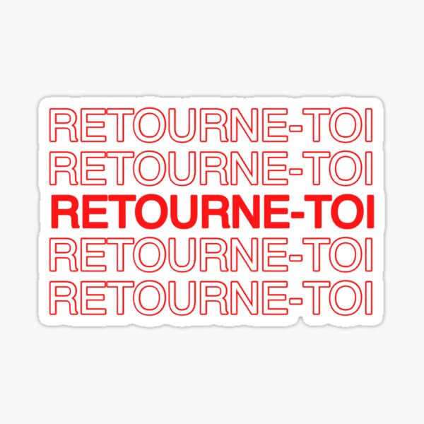retourne-toi, portrait d'une dame en feu Sticker