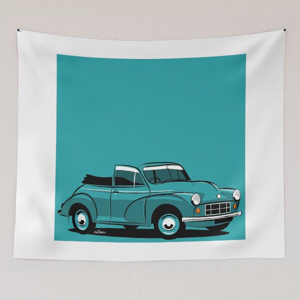Item preview, Morris Minor tourer green designed and sold by car2oonz.