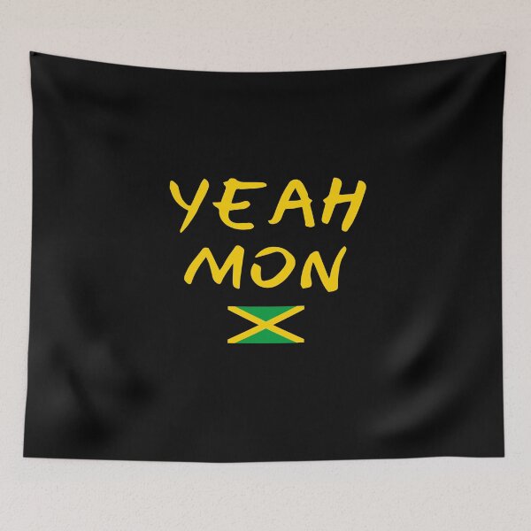 Item preview, Yeah Mon Good Vibes Only Rasta Reggae Roots Flag designed and sold by JukeLox.