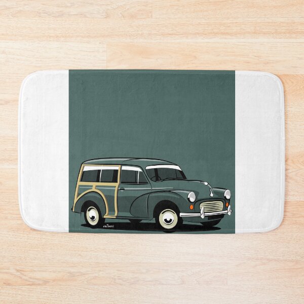 Artikelvorschau, Morris Minor 1000 Traveller grün entworfen und verkauft von car2oonz.