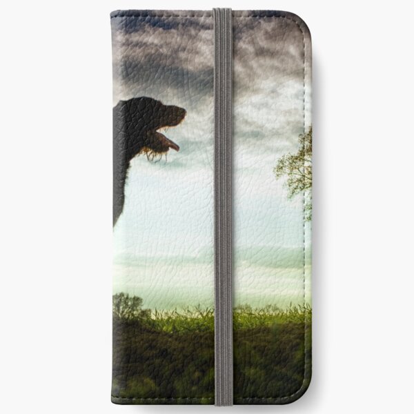 German Wirehaired Pointer Sunset iPhone Wallet