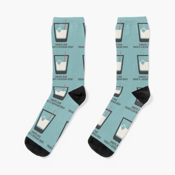 The Big Lebowski - White Russian - Vorsichtiger Mann, hier gibt es ein Getränk! Socken